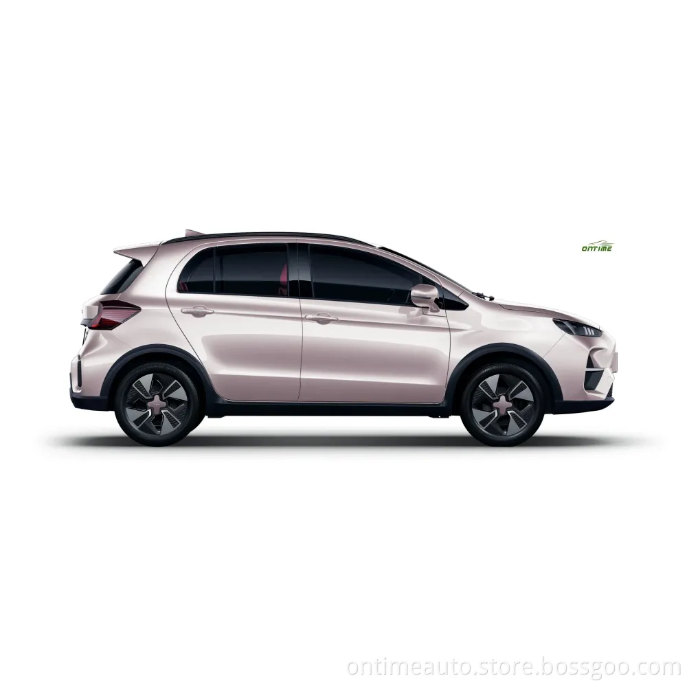 Pink Colour High Quality 4 Doors 5 Seats New Long Battery Life Energy Vehicle Electric Car Ontime Yuntu